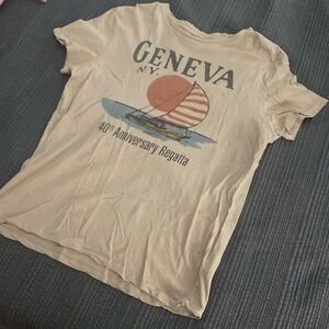 Geneva NY taupe Tee